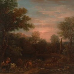 Klassische Landschaft - Abend